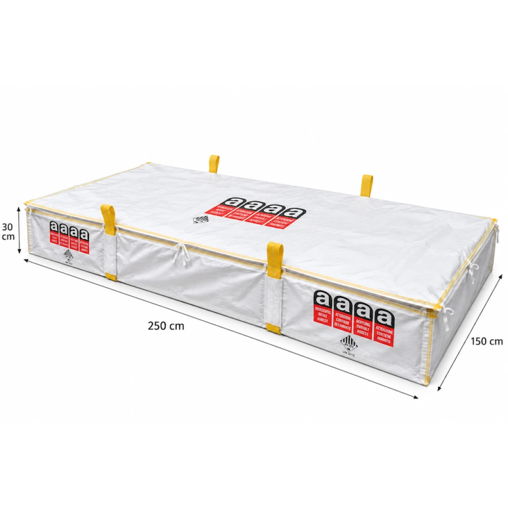 Asbest-Plattensack 250x150x30 cm