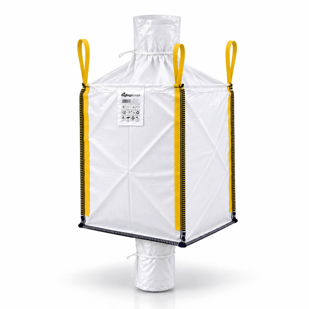 Big Bag mit Einlauf- und Auslaufstutzen 1 m³
